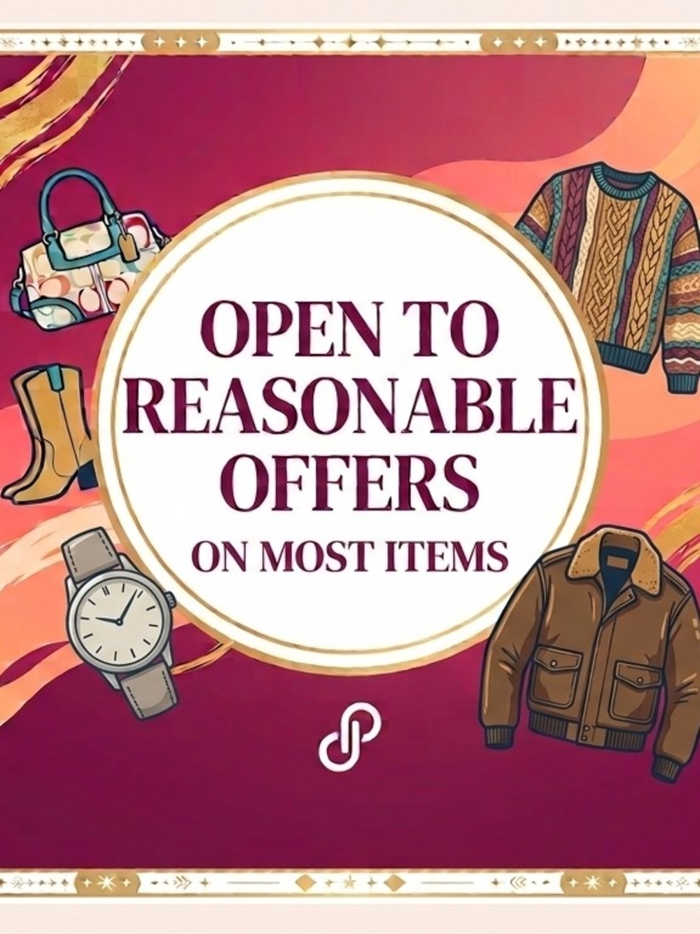 Promotional Graphic - Open to Reasonable Offers